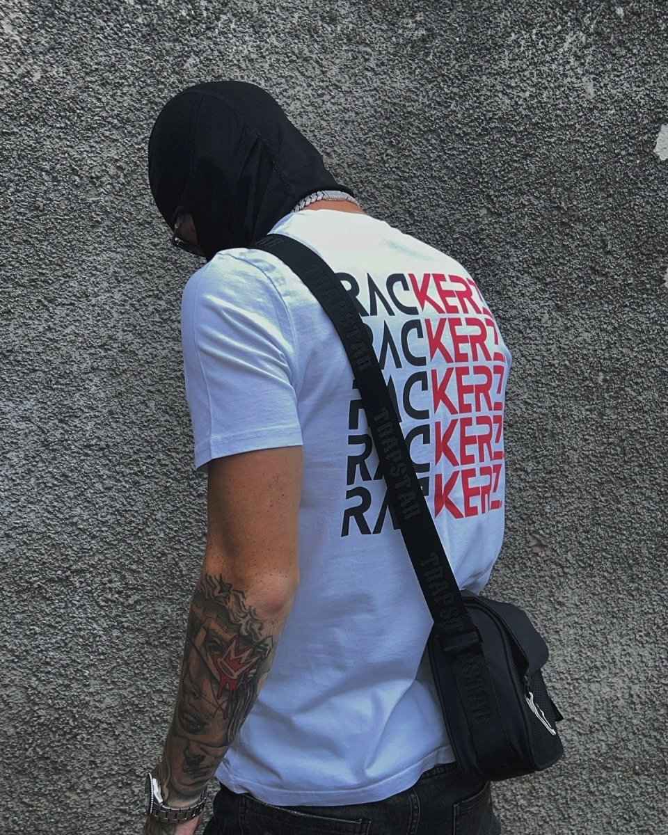 SIGNATURE LOGO GRAPHIC TEE - WHITE & RED