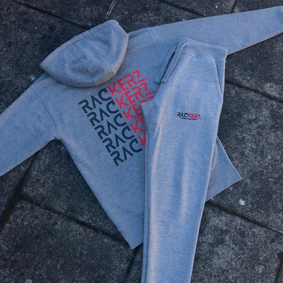 SIGNATURE LOGO TRACKSUIT - GREY - RACKERZWORLD